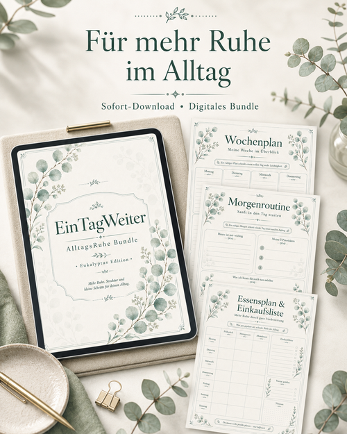 EinTagWeiter - Wochenplaner Bundle – Eukalyptus Edition