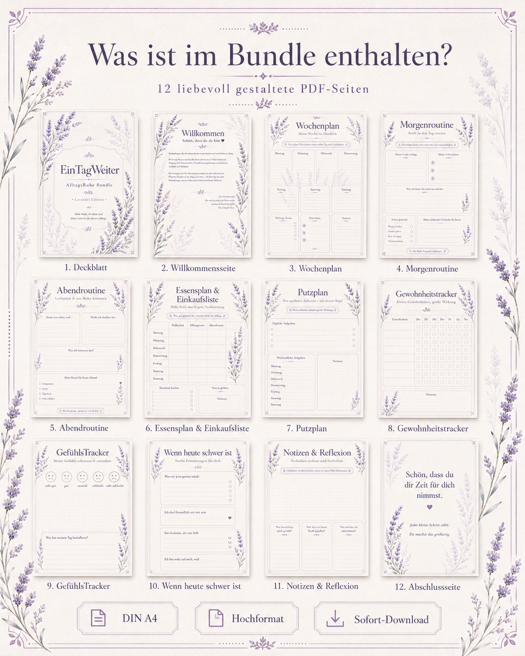 EinTagWeiter Alltagsruhe Bundle – Lavendel Edition