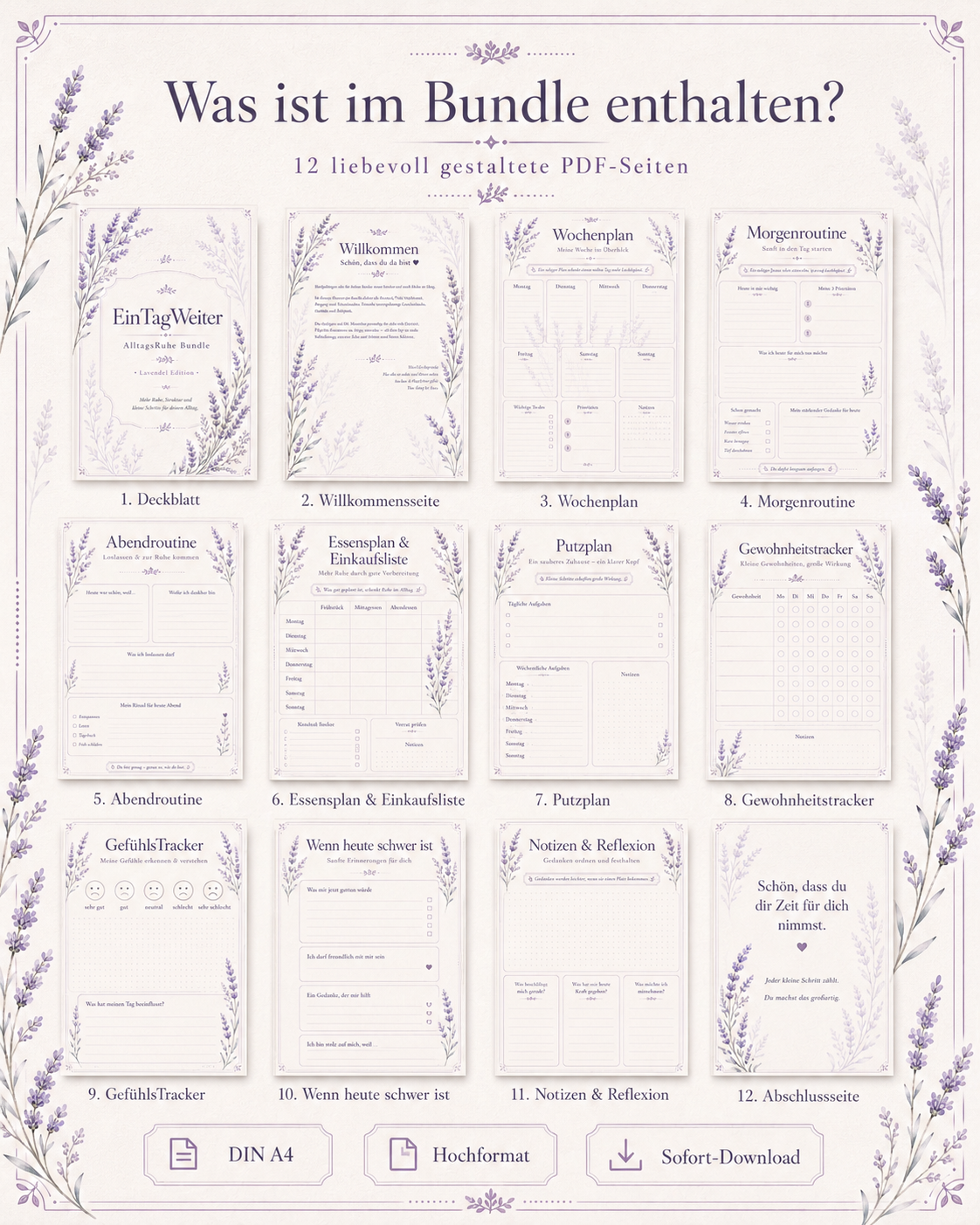 EinTagWeiter Alltagsruhe Bundle – Lavendel Edition