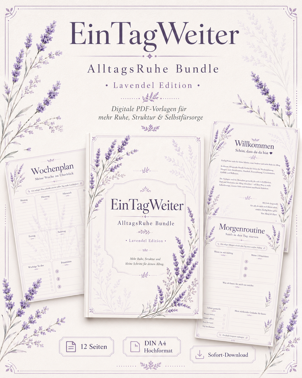 EinTagWeiter Alltagsruhe Bundle – Lavendel Edition