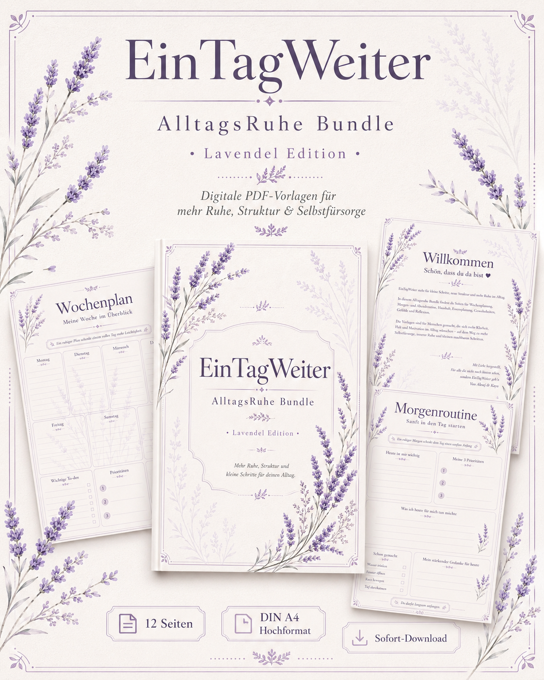 EinTagWeiter Alltagsruhe Bundle – Lavendel Edition