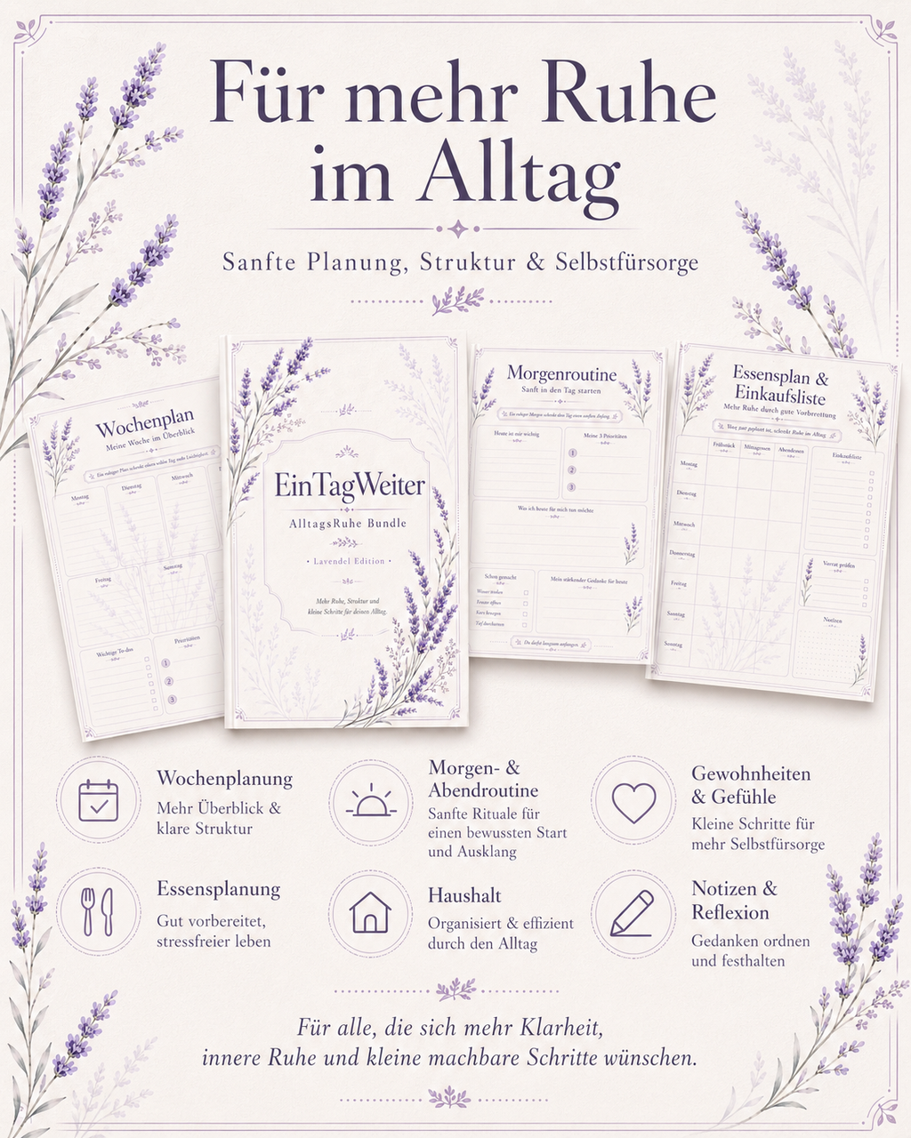 EinTagWeiter Alltagsruhe Bundle – Lavendel Edition